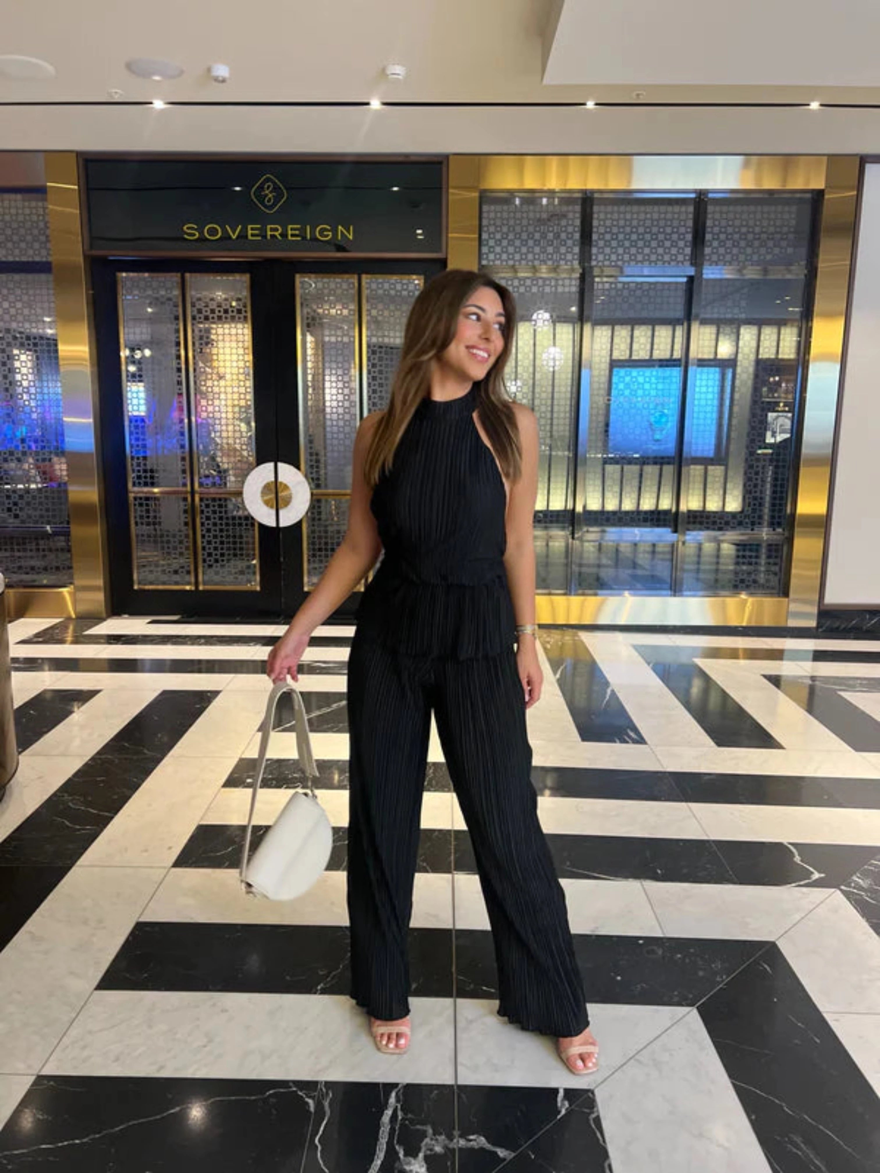 Roma Plisse Set | Black