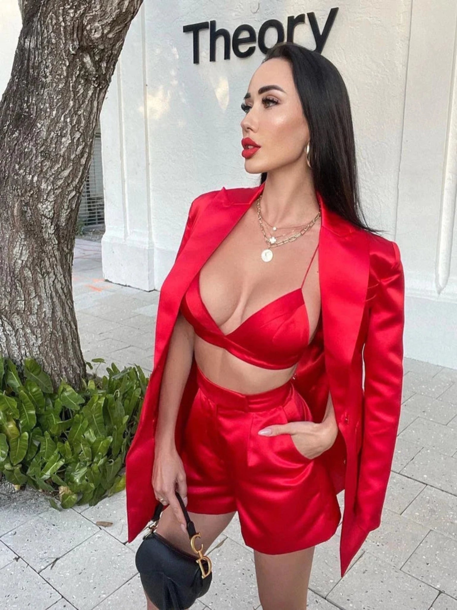 Caroline Three Piece Set | Red